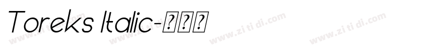 Toreks Italic字体转换